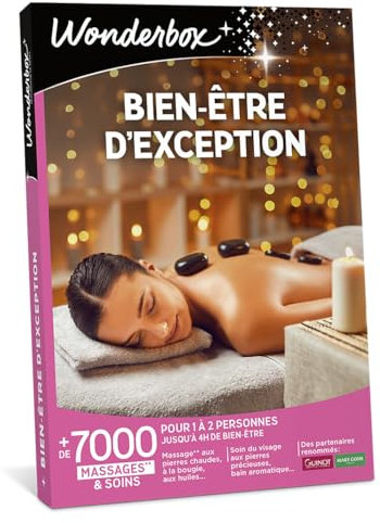 Wonderbox Bien-être D'exception - Coffret Cadeau Idée Cadeau Relaxation