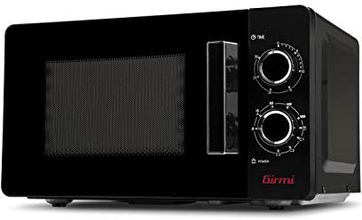 Girmi FM04 Forno a Microonde Combinato, 20 Ltri, 3 modalità di cottura, 700W microonde, 800W grill, Accessori interni, Nero