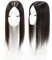 Yanamy Instant Crown Topper Haarteil, 8,9 x 14 cm, Seidenbasis, Perücke, Toupet für dünner werdendes Haar, 30,5 cm, Naturschwarz