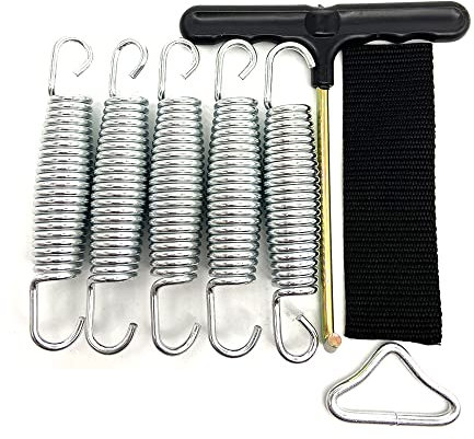 Trampolinfeder (87, 100, 120, 140, 165 mm) Federersatzfeder, Trampolinzubehör, Trampolin-Dreiecksschnalle (120mm)