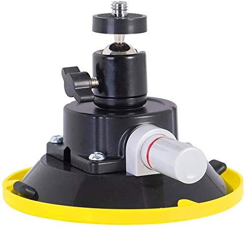 ZUOS 4.5 Car Camera Mounting Kit Pump Vacuum Suction Cup Mount, Professional Camcorder Vehicle Holder w/ 360° Panorama Ball Head and 180°, DSLR Camera Video Stabilizer Car Sucker Cup Holder (4.5)