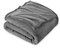 FARFALLAROSSA Couverture Plaid Polaire Flanelle 130 x 160 cm - Jeté de Canapé Polaire - Couverture lit 1 Personnes Epaisse Douce Et Chaude - Plaid Haute Qualité - Gris Clair
