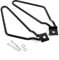 2 Stück Motorrad Satteltaschenhalterung Halterung Taschenhalterung Halterung für XL883/1200 HD1450/1584 (Schwarz)