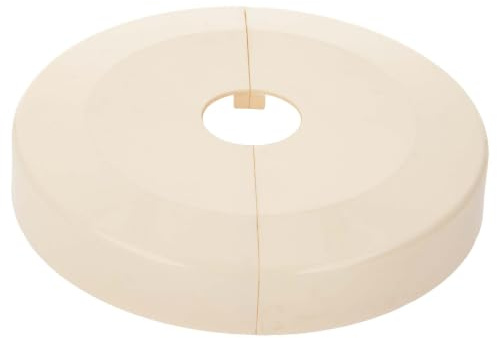 tecuro Scharnierrosette Ø 27 mm x Ø 130 mm x 23 mm - Kunststoff ABS weiß