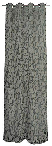 Joop! Living Ösenvorhang Fine Allover Farbe Umbra Größe 140x250cm halbtransparent