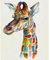 Malen nach Zahlen Ölgemälde nach Zahlen DIY Giraffe Ölbild Farbe Leinwand Tiere Zeichnung Ausmalen Nach Zahlen Erwachsene (Kein Rahmen) 40x50cm