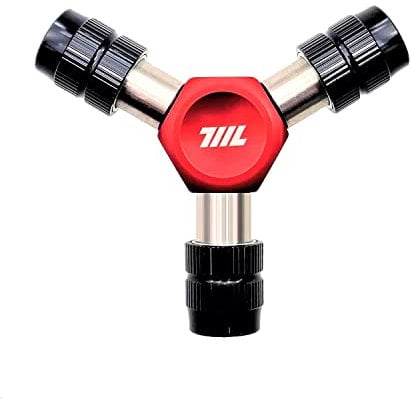 711L EDC Y Driver - 3 Way 1/4 Hex Bit Y Wrench - Compact Motorcycle Bicycle Bike Tool - Try Wrench, Allen Key Handle (RED)