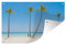 MuchoWow Outdoor-Poster Poster Wanddeko draußen Deko Garten Gartenposter 120x80 cm Meer - Palmen - Schatten