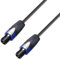 Adam Hall Cables 5 STAR S 425 SS 0040 Câble d'enceinte haute flexibilité 4 x 2,5 mm² 4 broches NEUTRIK speakON 0,4 m