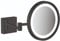 hansgrohe AddStoris - Kosmetikspiegel mit LED-Beleuchtung, Schminkspiegel mit Beleuchtung, Rasierspiegel mit 3-fach Vergrößerung, Mattschwarz, 41790670