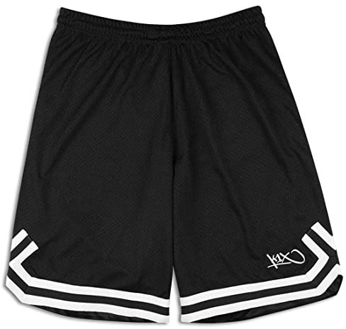 K1X Hardwood Big Hole Mesh Double X Shorts Herren schwarz/weiß, XL