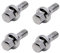 4PCS auto ruota bulloni rondella sede piatta compatibile per Peugeot 1007 206 207 307 308 406 Citroen C5 C4L 540567 5405.67 placcatura M12*1.25 mm