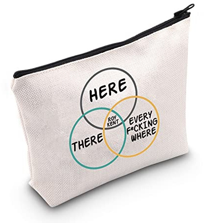 POFULL TV Show Merchandise Soccer Football Team Gift Roy Kent Quote Cosmetic Bag, Here There Every Cosmetic Bag