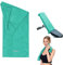 CHARS Mikrofaser Handtuch Sporthandtuch Leicht Gym Reisehandtuch Schnelltrocknend Sport mit Antirutsch Fixierung für Fitnessstudio Yoga, Grüner See, 120 x 50 cm