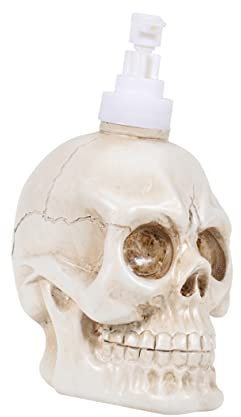 Cabilock Lotionsbehälter Seifenpumpenflasche Totenkopf-pumpflasche Halloween-Totenkopf-dekor Seifenspender Totenkopf-flüssigkeitsspender Flüssigseife Weiß Händedesinfektionsflasche Füllung