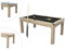Vente-unique-Multifunktionstisch - Billard & Tischtennis - 182 x 102 x 80 cm - Holzfarben hell - Henk
