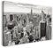 Leinwandbild (40x30cm) Stadtebilder Skyline New York schwarz-weiß Kunst art grau Fotografie, Leinwand auf Keilrahmen gespannt und fertig zum Aufhängen, hochwertiger Kunstdruck aus deutscher Produkt..