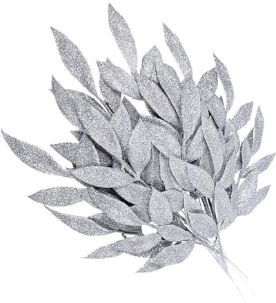 Yardenfun 10stücke Teiliges Weihnachtsdekoration Glitzerblätter Für Christbaum Und Projekte Realistische Künstliche Für Unvergessliche Weihnachtsfeiern Und Festliche Anlässe