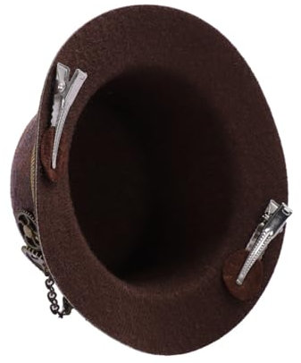 ABOOFAN Mini-hut-stirnband Im Gothic-stil Steampunk-hut Für Damen Herren Und Erwachsene Punk-dekorationshaarband Für Partybedarf