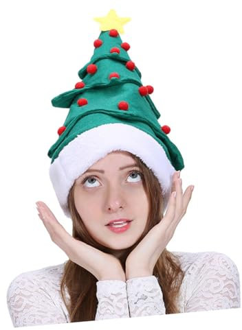 PACKOVE Weihnachtsbaum-hut 48 X 30 Cm Weihnachtsbaum-hut Kreative Weihnachtsmütze Lustige Mütze Für Party Familie Geburtstag Dekoration