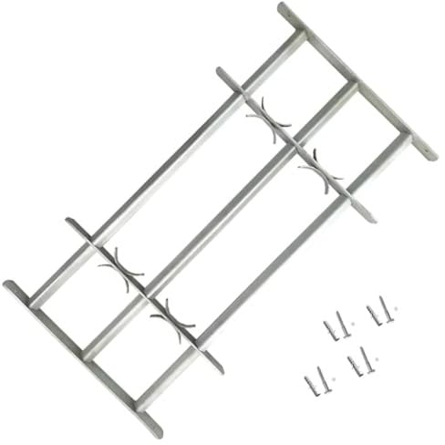 INLIFE Grate per Finestre Regolabili 3 Barre Trasversali 700-1050 mm Articoli di ferramenta, Materiali da Costruzione (5,6KG)