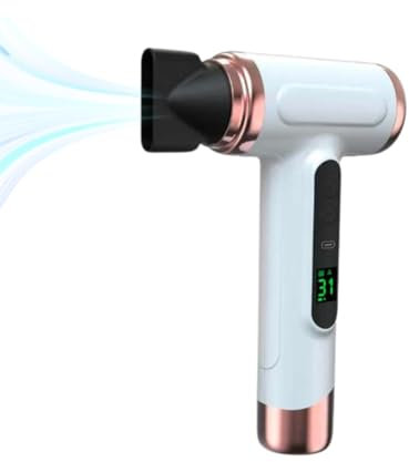 Asciugacapelli Alimentato a Batteria da 15000 MAh, Asciugacapelli Senza Fili, Asciugacapelli Portatile Ricaricabile Tramite USB con Ricarica USB Wind Caldo Freddo 200 W per