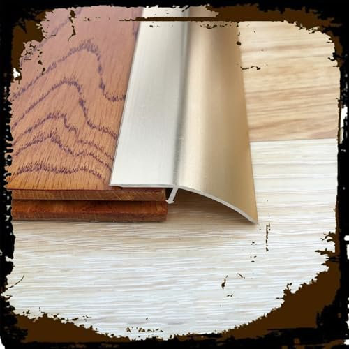 ZYXQQJ Übergangsprofil Anpassungsprofil Höhenausgleich 10-20mm Teppich Zu Fliesen/unebenem Boden/Laminat Bodenübergangsstreifen(Gold,L 115 x W 4.5cm)