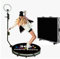 FXNFXLA 360 Photo Booth Machine for Parties, Exhibitions, Family Gatherings, 360 Spin Camera Video Booth 360 Photobooth with Remote Control, Ring Light, Flight Case