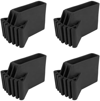 4pcs Ladder Feet Cover, Non Slip Ladder Feet Rubber Pad, Rubber Replacement Step Ladder Feet, Ladder Feet Foot Mat Cushion, Extension Ladder Replacement Part (A)