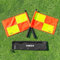 FORZA Pro Linesman Flags [2 Pack] | Professional Assistant Referee Equipment – High Visibility Flags with 50cm PVC Poles & Carry Bag (Yellow & Orange)