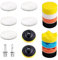 80mm Polierschwämme Pads, 17 Stück Polierset, Polieraufsatz Winkelschleifer Polierschwamm Polierhaub Polierauflage für Auto Poliermaschine