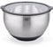 GSW Servierschüssel Primo 24 cm, Hochwertige Edelstahl Rühr- & Salatschüssel mit luftdichtem Deckel, Teigschüssel, Küchenschüssel & Servierschale, 4.8 L, Silber