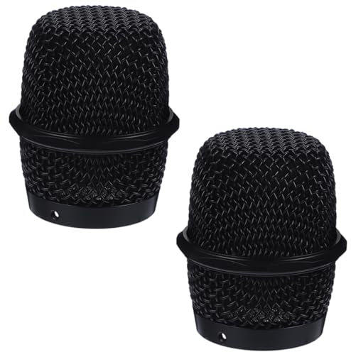 DRESSOOS 2stücke Mikrofon-metallgitterköpfe Ersatz Für Bs- Langlebig Installieren Für Ktv Konferenzen Und Interviews