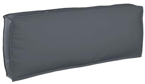 vidaXL Kissen Oxford-Stoff Anthrazit 120 x 40 x 12 cm