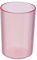 CLISPEED Tasse De Bain Transparent pour Brossage De Dents Mug De Rinc Age Créatif pour Adultes Et Garçon Fille Rose