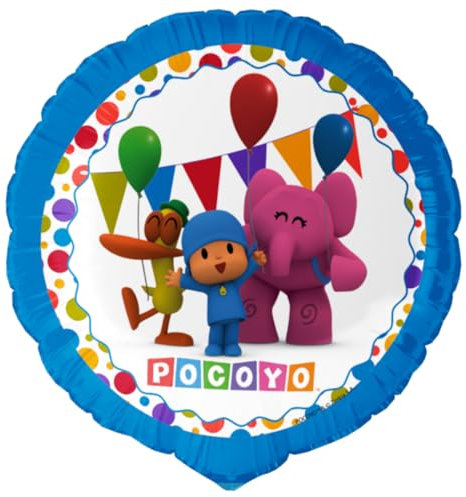 BeenSmile, Luftballons Geburtstag Pocoyo, Geburtstagsdeko Mädchen und junge, Heliumballon auch für Luft geeignet, sehr widerstandsfähiges material, 46 Cm