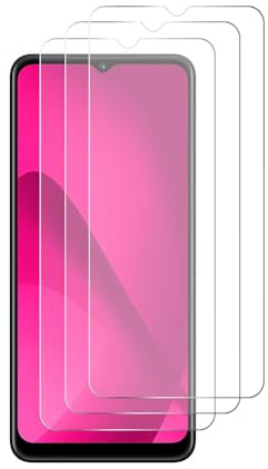 QJONSIU Schutzfolie Kompatibel mit Telekom T Phone 3, 3 Pack HD Displayschutzfolie, 9H Härte, Vollbildschutz, Kratzfest No Bubble-Transparent