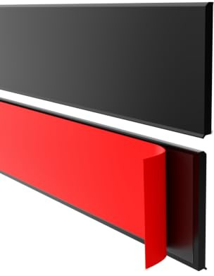 Quest Plinthe Adhésive - Plinthe de finition Murale PVC PREMIUM - rouleau de 10 m, hauteur 100 mm, épaisseur 6,5 mm - Imperméable et flexible - pour appartements, bureaux - Noir