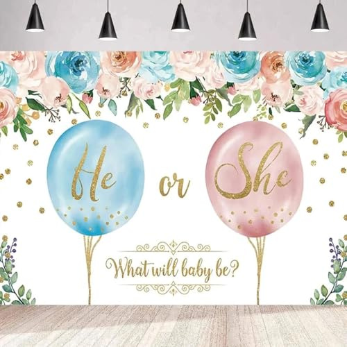 Fotografie Hintergrund Baby Geschlecht Enthüllen Party Dekoration Dusche Foto Wand Banner Poster