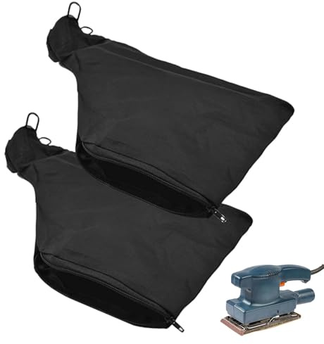 2 Pcs Mouse Sander Dust Bag for 255 Miter Saw Planer Accessories, Easy Disposal of DustDust
