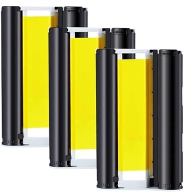 PrecisGear KP-108in KP-36in Tinte Kassetten-Fotopapier-Set 6 Zoll kompatibel mit, die mit Selphy CP1500 CP1300 CP1200 CP1000 kompatibel ist(3 Ink- 108 Sheets)