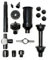SunSun Kit de fixation 3 avec 4 Buses de fontaine et Accessoires - pour Pompes de bassin fontaine jet d'eau série HJ, p.ex. HJ-1543 et HJ-1843 - Pièce détachée - Filtrage Filtration Eau