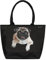 VON LILIENFELD Handtasche Hund Mops Motiv Shopper Maße L42 x H30 x T15 cm Strandtasche Henkeltasche Büro