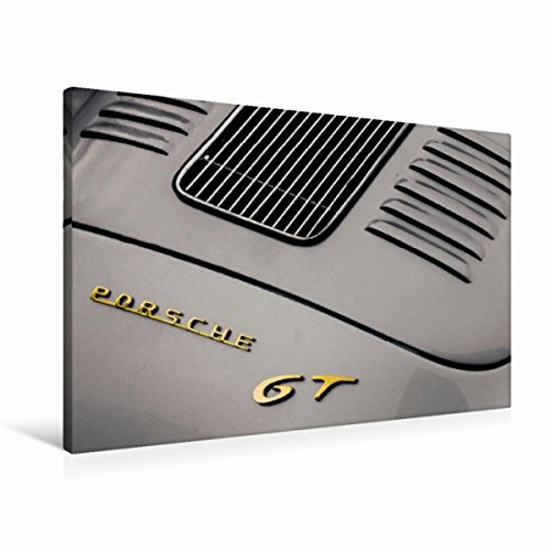 Premium Textil-Leinwand 90 x 60 cm Quer-Format Porsche 356 GT, 1957, 1500 ccm, 120 PS, 180 km/h | Wandbild, HD-Bild auf Keilrahmen, Fertigbild auf hochwertigem Vlies, Leinwanddruck von Dieter Meyer