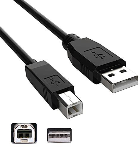 LUNLING 10FT USB A Male to B Male Cable Cord Data Transfer Host Cable Cord for ION Audio Profile Pro Profile LP Digital Conversion Turntable