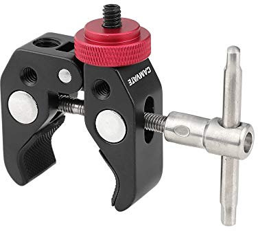 CAMVATE Crab Clamp with 1/4-20 to 1/4-20 Screw Converter for Camera Mount - 1489