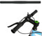LOEVELOSI SingleSpeed Lenker Flach Schwarz 38 cm Kurz Aluminium Flatbar Lenkerstange für Fixie Single Speed Bikes Fahrradlenker Gerade Fixy Handlebar