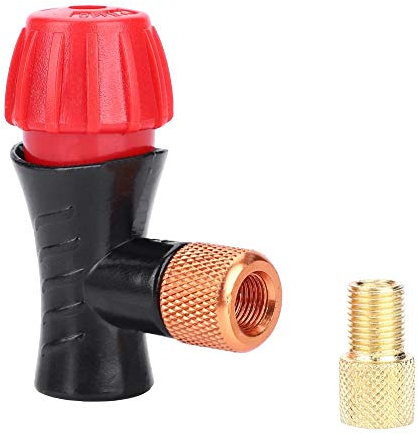 Co2 Kartusche Fahrrad,Fahrradventilpumpe, Adapter Für Pumpenkopf, Tragbar, Mini-Luftpumpe, Doppelkopf, Ersatzventil Für Rennrad