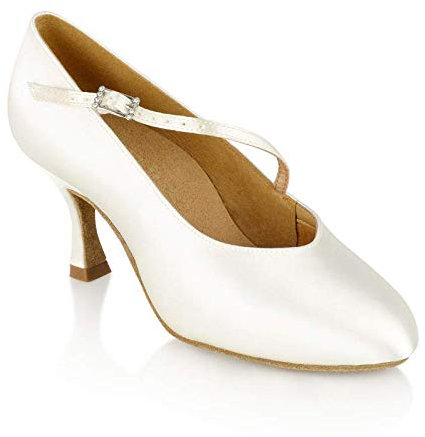 Ray Rose Damen Tanzschuhe 116A Rockslide - Farbe: Weiß - Absatz: 6,5 cm Flare - Größe: UK 7