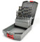 NORTOOLS Drill Bit Sets 19 PCS M2 Turbo Hss Drill Bits for Metal with Triangle Shank for Alloy Steel Copper 1.0-10mm